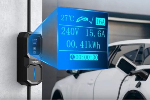 Topdon PulseQ AC Portable EV latauslaite kWh mittarilla. Erinomainen autokorjaamoille!